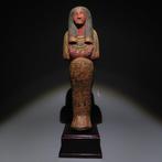 Oud-Egyptisch Hout Ushabti. Nieuwe Rijk, 19e Dynastie, ca., Verzamelen