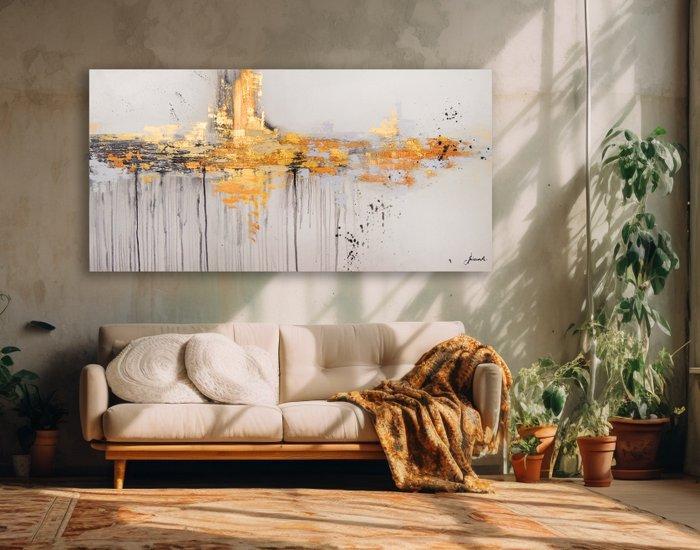Monika Spiewak - Abstract - XXL - Oil Painting Stretched On, Antiek en Kunst, Kunst | Schilderijen | Modern