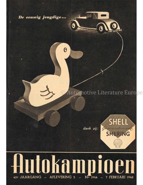1948 AUTOKAMPIOEN MAGAZINE 05 NEDERLANDS, Boeken, Auto's | Folders en Tijdschriften