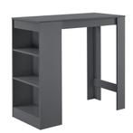 Bartafel met 3 planken 110x50x103 cm donkergrijs