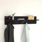 [en.casa] Wandkapstok Hammarö met plank 80x13x18 cm marmer z, Huis en Inrichting, Nieuw, Verzenden