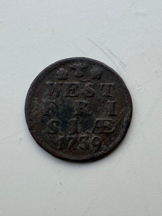 Nederland, West-Friesland Duit 1739 (Zonder minimumprijs), Postzegels en Munten, Munten | Nederland