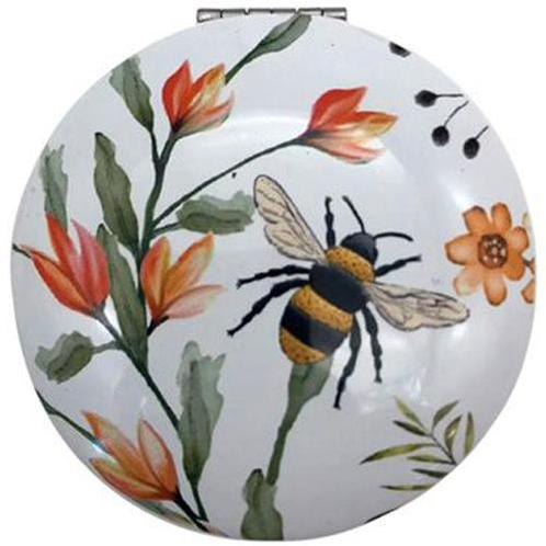 Make-Up Spiegeltje - Veldbloemen en Bij - Nectar Meadows - 6, Huis en Inrichting, Woonaccessoires | Spiegels, Nieuw, Ophalen of Verzenden
