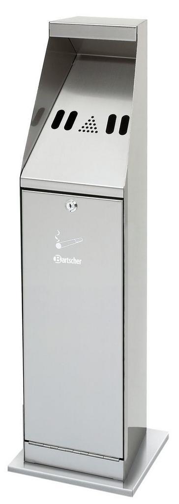 Staande asbak zilver - (H)87x24x24cm, Zakelijke goederen, Horeca | Keukenapparatuur, Nieuw in verpakking, Reinigen, Verzenden