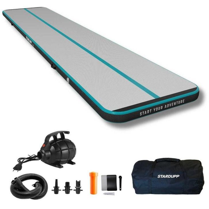 Stardupp AirTrack 3/4/5m - Diverse maten/kleuren - met Pomp, Sport en Fitness, Turnen, Overige typen, Nieuw, Verzenden
