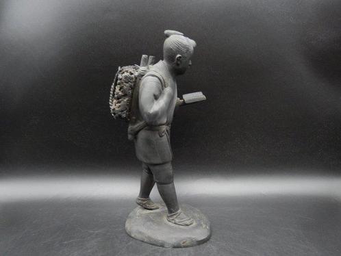 Okimono standbeeld van Kinjiro Ninomiya - Brons - Japan -, Antiek en Kunst, Antiek | Overige Antiek