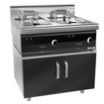GGM Gastro | Dubbele elektrische friteuse - 10+10 liter - 18, Witgoed en Apparatuur, Frituurpannen, Verzenden, Nieuw