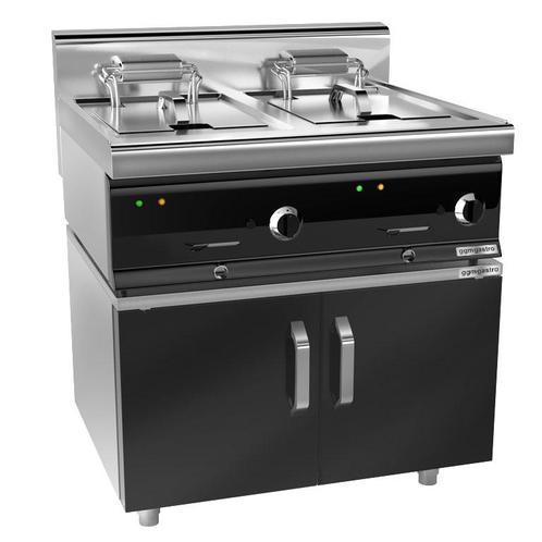 GGM Gastro | Dubbele elektrische friteuse - 10+10 liter - 18, Witgoed en Apparatuur, Frituurpannen, Verzenden