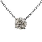 Zonder minimumprijs - Ketting met hanger - 14 karaat Witgoud