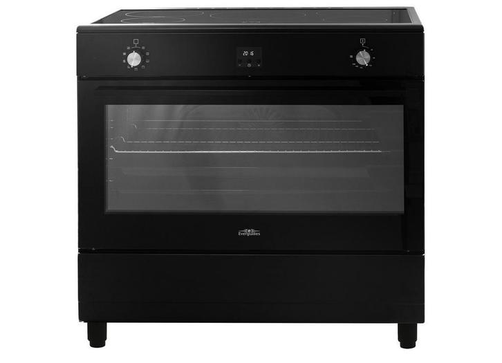 inductie fornuis 90cm Everglades, Witgoed en Apparatuur, Fornuizen, Vrijstaand, 5 kookzones of meer, Energieklasse A of zuiniger