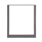Stalen onderstel set van 2 U tafelpoot 60x72 cm metaal grijs, Huis en Inrichting, Woonaccessoires | Lijsten, Nieuw, Verzenden