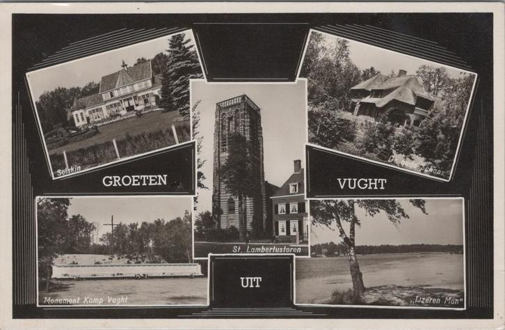 VUGHT - Meerluik Groeten uit Vught, Verzamelen, Ansichtkaarten | Nederland