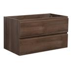 Wastafelkast Angela 100 x 48 cm Bruin EIken Wastafelmeubel, Verzenden, Nieuw, Wastafelkast