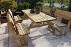 Rockwood® Picknicktafel Massief Grenen Easy Sit 2.40m, Tuin en Terras, Ophalen of Verzenden, Nieuw, Rechthoekig, Hout