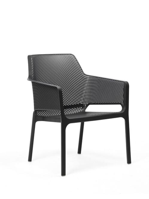 Nardi Net Relax Stoel Fiberglas - Antraciet, Tuin en Terras, Tuinstoelen, Ophalen of Verzenden