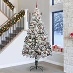 vidaXL Kerstboom met decoratieve touwlichten Wit 300 cm PVC, Diversen, Kerst, Verzenden, Nieuw