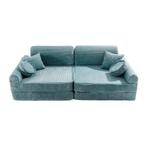 Modulaire kinder speelbank | Corduroy| Turquoise, Ophalen of Verzenden, Nieuw