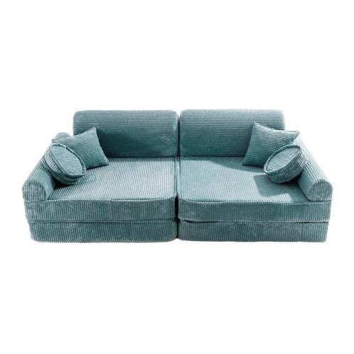 Modulaire kinder speelbank | Corduroy| Turquoise, Kinderen en Baby's, Kinderkamer | Inrichting en Decoratie, Nieuw, Ophalen of Verzenden