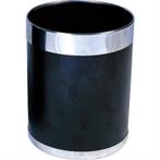 Prullenbak zwart-zilver - 10 liter, Reinigen, Verzenden, Nieuw in verpakking