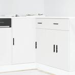 vidaXL Keuken onderkast Lyon bewerkt hout wit, Huis en Inrichting, Keuken | Keukenelementen, Verzenden, Nieuw, Wit