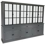 Buffetkast Soest grijs met stalen deuren 300cm, Huis en Inrichting, Kasten | Buffetkasten, Ophalen of Verzenden, Nieuw