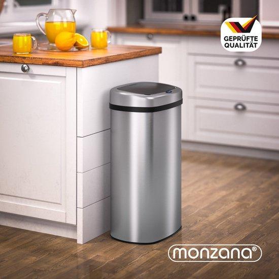 2dekans | MONZANA Prullenbak - Automatisch Sensor 50L, Huis en Inrichting, Woonaccessoires | Prullenbakken, Zo goed als nieuw