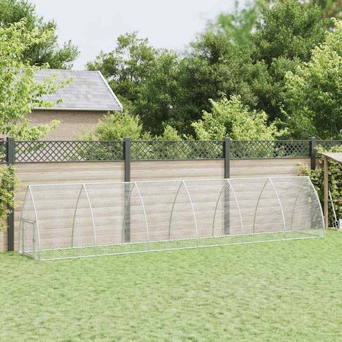 vidaXL Kippenhok 600x105x120 cm gegalvaniseerd staal, Dieren en Toebehoren, Knaagdieren en Konijnen | Hokken en Kooien, Nieuw