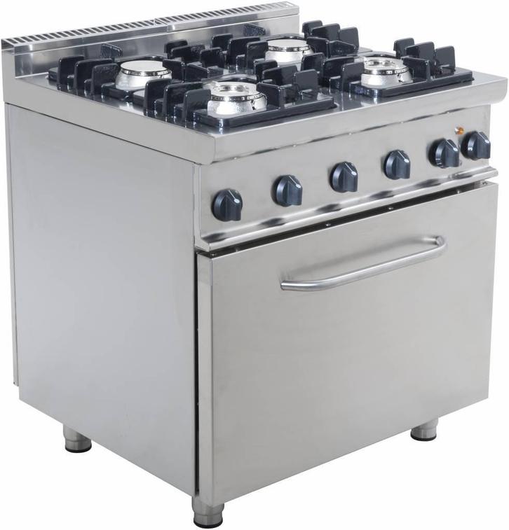 Gasfornuis met Oven Elektrisch | 4 Branders Saro, Zakelijke goederen, Horeca | Keukenapparatuur, Verzenden