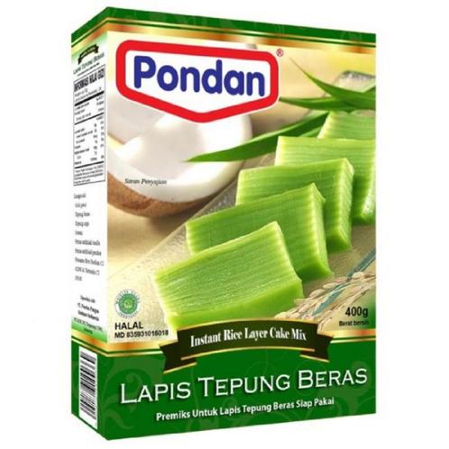 Pondan Layer Cakemix Lapis Tepung Beras 400g, Hobby en Vrije tijd, Taarten en Cupcakes maken, Nieuw, Verzenden