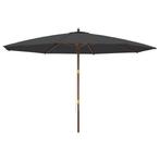 XL Parasol 4M Houten Paal | Laatste Stuk!, Kantelbaar, Nieuw, Ophalen of Verzenden, Stokparasol