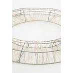 Lichtkrans met Warm Witte LED Verlichting - Ø60 cm - Zilver, Diversen, Kerst, Verzenden, Nieuw