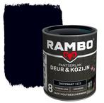Rambo Pantserlak Deur en Kozijn Diepzwart 0.75L, Verzenden, Zwart, Nieuw, Lak