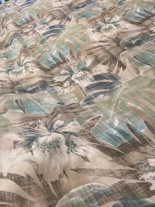 san leucio - exclusief etnisch aquamarijn palm tafelkleed -, Antiek en Kunst, Antiek | Meubels | Tafels