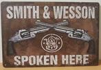 Smith & wesson spoken here reclamebord, Verzamelen, Merken en Reclamevoorwerpen, Nieuw, Verzenden