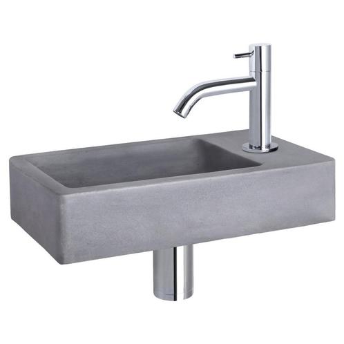 Fonteinset Differnz Force Beton 40x22x8 cm Donker Grijs Met, Huis en Inrichting, Badkamer | Badkamermeubels, Overige typen, Nieuw