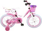 Volare Rose Kinderfiets - Meisjes - 16 inch - Roze/Wit - 95%, Verzenden, Zo goed als nieuw