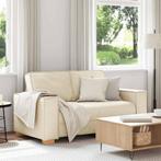 vidaXL 2-zitsbank Linnen 120 cm, Verzenden, Nieuw, Tweepersoons, Stof