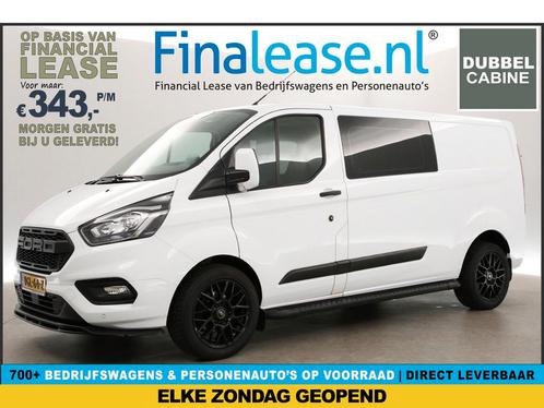 Ford Transit Custom 320 2.0 TDCI L2H1 Limited DC Cam €343pm, Auto's, Bestelauto's, Lease, Handgeschakeld, Diesel, Ford, Wit, Verzenden