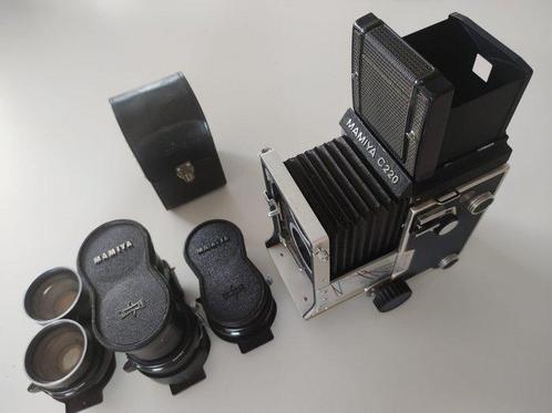 Mamiya C220 Professional + Sekor 65mm + 80mm + 180mm + acc., Audio, Tv en Foto, Fotocamera's Analoog