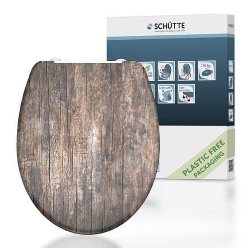 SCHÜTTE WC-Bril 82368 OLD WOOD - Duroplast - Soft Close -, Huis en Inrichting, Badkamer | Badtextiel en Accessoires, Zo goed als nieuw