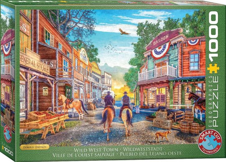 Stad van het Wilde Westen Puzzel (1000 stukjes) |, Hobby en Vrije tijd, Denksport en Puzzels, Nieuw, Verzenden