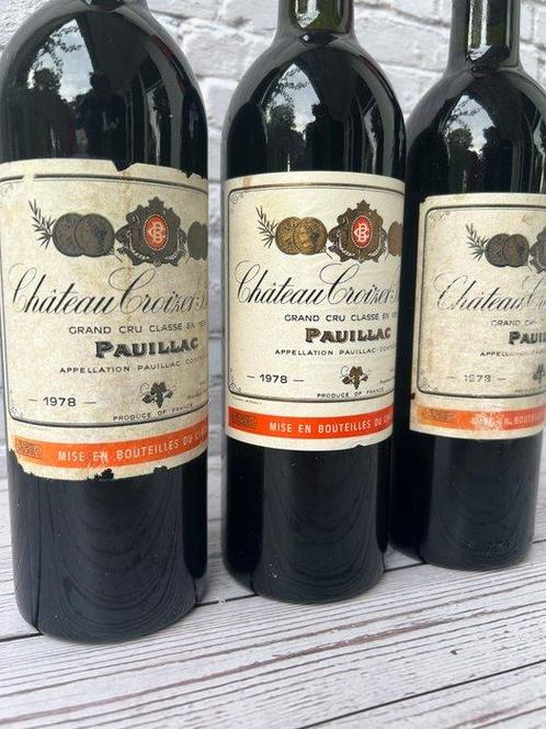 1978 Chateau Croizet-Bages - Pauillac Grand Cru Classée - 3, Verzamelen, Wijnen