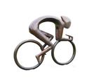 Bronzen Fietser - Modern Wielrennen - 100x28x84cm - 15Kg, Nieuw, Abstract beeld, Metaal, Verzenden