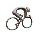Bronzen Fietser - Modern Wielrennen - 100x28x84cm - 15Kg, Tuin en Terras, Verzenden, Nieuw, Metaal, Abstract beeld