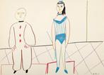 Pablo Picasso (1881-1973) - Clown & Woman