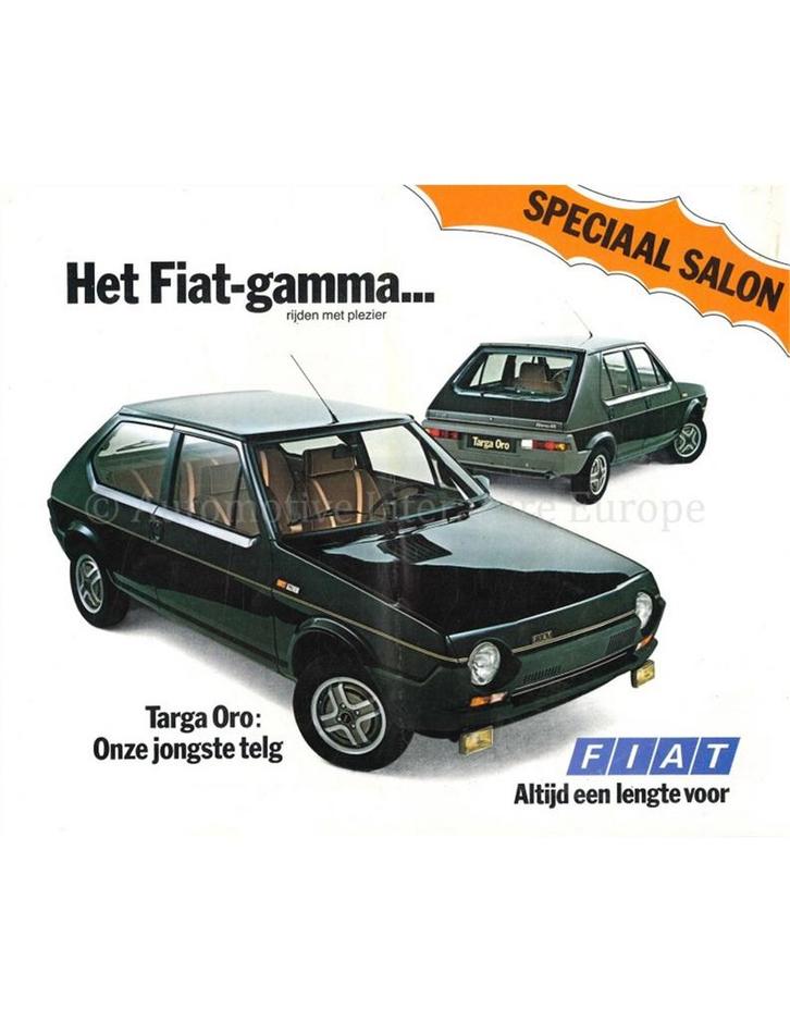 1980 FIAT PROGRAMMA BROCHURE NEDERLANDS, Boeken, Auto's | Folders en Tijdschriften