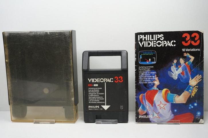 Philips VIdeopac 33: Jumping Acrobats Morgen in huis!, Computers en Software, Vintage Computers, Ophalen of Verzenden