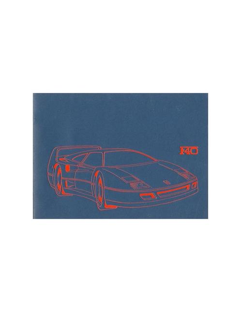 1987 FERRARI F40 PERSMAP DUITS 478/87, Boeken, Auto's | Folders en Tijdschriften, Ferrari