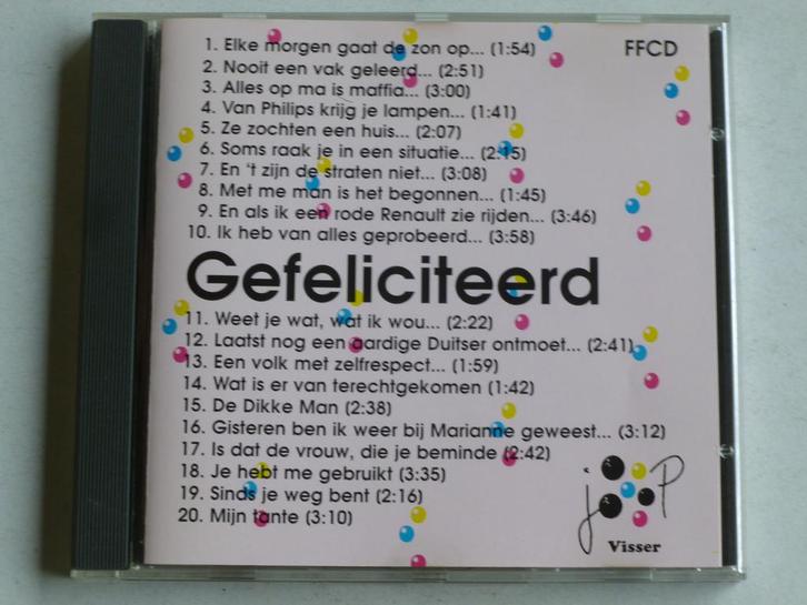 Joop Visser - Gefeliciteerd (met handtekening), Cd's en Dvd's, Cd's | Nederlandstalig, Zo goed als nieuw, Verzenden