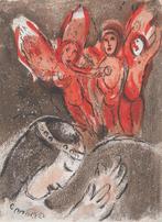 Marc Chagall (1887-1985) - La Bible : Lapparition des anges, Antiek en Kunst